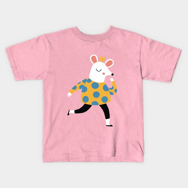 Little mouse princess Kids T-Shirt by marcvaello
